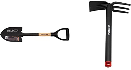 Bellota 5526 - Pala pequeña para Camping, Jardin o Nieve 150x210mm + 2990 Azuela Horquilla, Standard