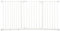 PawHut Dog Gate Stair Gate Pressure Fit Pets Barrier Auto Close for Doorway Hallway, 74-148cm Wide Adjustable, White