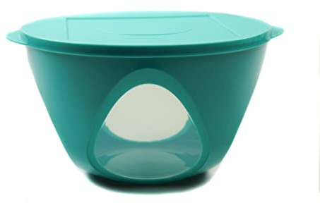 Tupperware Mediterrano 4,3 L türkis Schale Servierschale mit Sichtfenster