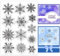 GLOBLELAND Weihnachten Schneeflocken Klare Stempel für DIY Scrapbooking Dekor Winter Schneeflocken Transparente Silikonstempel für die Herstellung von Karten Fotoalbum Dekoration
