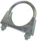 54mm Universal U Bolt Exhaust Clamps - Heavy Duty Clamp & Nuts (Pack of 2)