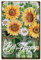 CREATCABIN Sunflower Vintage Metal Sign Bee Happy Poster Wall Decor Retro Painting Plaque Iron Art Mural Hanging for Home Kitchen Farmhouse Room Decorative Gift 12 x 8 Inch