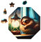 Milliwood Holzpuzzle - Simon Sloth - 46 Teile - Puzzle Winter ab 4 Jahren - Mandala Puzzle für Erwachsene und Kinder - Jigsaw Puzzle aus Holz 29x29 cm - Puzzle Natur mit Holz Geschenkbox