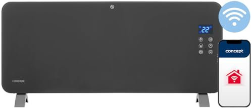 CONCEPT Hausgeräte Convector de cristal SMART KS4100, gris