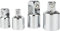 DAKCOS Juego de 4 Adaptadores de Llave de Vaso Adaptadores de Llave de Tubo y Reductores de Vasos de unidad de 1/4-3/8-1/2, CR-V