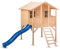 Wood&Play Casetta per bambini Borys - Fai da te Facile montaggio - Costruzione sicura, robusta e durevole - Legno - Materiale innocuo e rinnovabile - 180 x 295 cm + scivolo