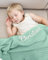 GELLEDI Personalisierte Strickdecke mit Baby-Namen – individuell Besticktes Geschenk für Babypartys und Kindergärten