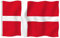MOGADEE® Dänemark Flagge, 90 x 150 cm Dänemark-Fahne mit 2 Messing-Ösen, Strapazierfähige Fahne für Fahnenmast, Dänische Nationalflagge für Sportveranstaltungen Bar Partydeko Paraden