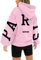 AMDOLE Sweat à capuche pour femme avec imprimé France, rose, XL