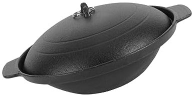 MOLUCKFU 1 Pc Pot En Terre Cuite Cocotte Pour Poulet Braisé Marmite De Riz Au Poulet Cuit Jaune Mini-cuisinière Récipient Rond Avec Couvercle Pot De Riz Cocotte Maison En Terre Cuite Le Fer