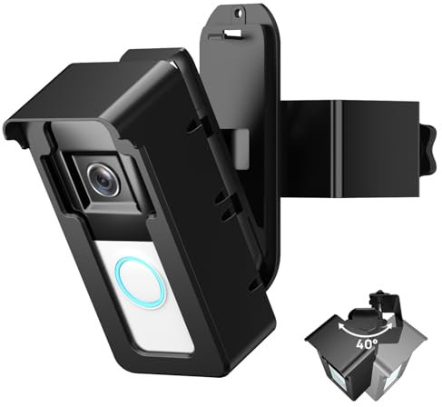 Ring Doorbell Mount No Drilling : Flashing Doorbell Camera Adjustable Angle Holder - Anti Theft Video Doorbell Mounting Bracket Door Security Home Essentials