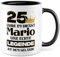 Personalisierbare Tasse Geschenk zum Jubiläum 25 JAHRE IM DIENST - [Name] - EINE ECHTE LEGENDE AUF DEM GELÄNDE Kaffeetasse 330ml aus Keramik Arbeit Büro Feier Kaffee-Becher