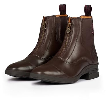 LeMieux Junior Zip Paddock Boot - Leather with Rubber Side Spur Rests