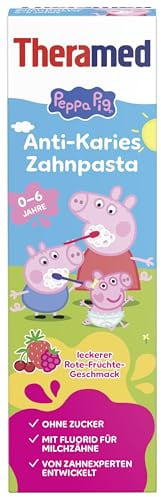 Theramed Peppa Pig Anti-Karies Zahnpasta Rote Früchte 0-6 Jahre, 50ml