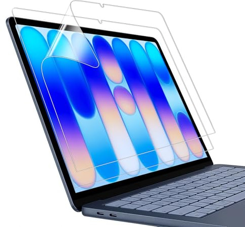 MasiBloom Protectores de Pantalla para MacBook Neo 13 Pulgadas | A18 Pro A3404, 2026, 5H PET, Alta Definición, Antiarañazos, Antipolvo, Accesorios Protección, Paquete de 2, Transparente