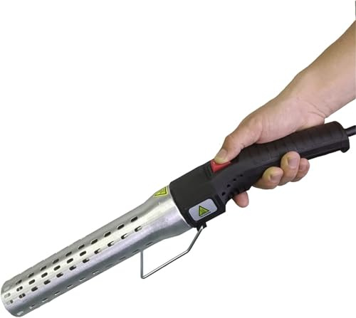 Electric Charcoal Lighter and Quick Ignition Fire Starter for BBQ Grill, Smoker, Outdoor Cooking, Fire Pit | Heat-Resistant Nozzle & Ergonomic Grip | Fast & Safe Flameless Igniter