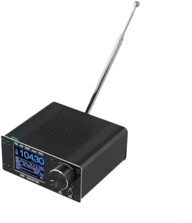 ATS-80 Radio portatile a onde corte per FM AM SW | Corpo in lega di alluminio con per accordatura dsp e chip Si4732 | per campeggio all'aperto ascolto