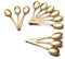 Buyer Star 12 Stück Kaffeelöffel Gold 14cm Teelöffel 304 Edelstahl Mini Löffel für Zucker Dessert Kuchen Espresso Demitasse EIS Gold Coffee Teaspoons