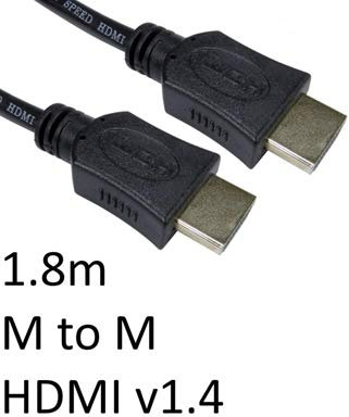 Target 77HDMI-018 - HDMI 1.4 (M) to HDMI 1.4 (M) 1.8m Black OEM Display Cable
