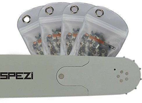 70cm Sägenspezi Schwert-Set Solid Drive mit 4 Vollmeißelketten 3/8 93TG 1,5mm passend für Husqvarna 372