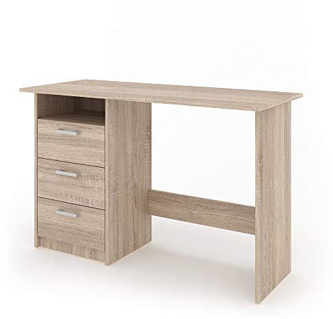 Vicco Schreibtisch Meiko, Arbeitstisch für das Büro, Sonoma, 120 x 50 cm