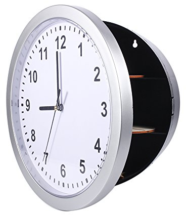 geld verstecke + versteckte geheime Wanduhr Safe Container Box für Geld Stash Schmuck Wertsachen Bargeld Lagerung