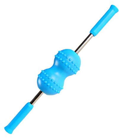 Exceart Neck Back Massage Roller Restore Massage Stick Point Muscle Massage Roller (Blue)