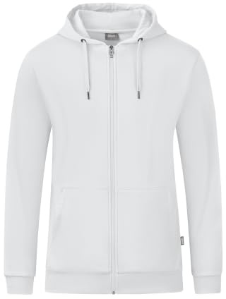 JAKO Organic Kapuzenjacke Weiss, 2XL Herren