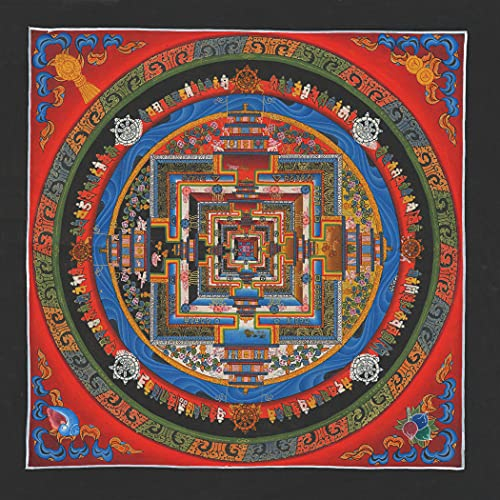 Mandala Kalachakra Druck Kunstdruck religiöses Wandbild Reproduktion 60x60 cm