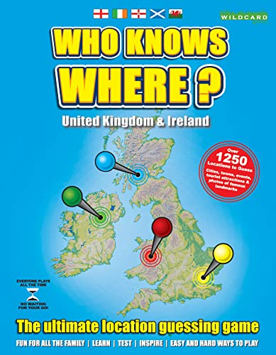 WHO KNOWS WHERE - UK & IRELAND - MAP FAMILY BOARD GAME OF BRITISH ISLES Age 12+