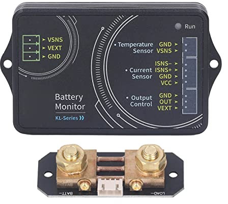 Moniteur de Batterie, Testeur de Capacité de Batterie Bluetooth, Outil de Test D'ampèremètre de Voltmètre 100A 0‑120V, Multimètre de Batterie sans Fil pour Mesurer le Volt Ampère