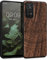 kwmobile Hülle kompatibel mit Xiaomi Redmi Note 11 Pro/Note 11 Pro (5G) / Note 12 Pro (4G) Hülle - Holz Case - Handy Cover - TPU Handyhülle in Dunkelbraun Indische Sonne