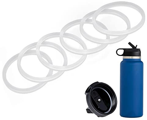 Greant 6 PCS Replacement O Rings Compatible with Hydroflask Wide Mouth Straw lid, 2.3 in Gasket, Silicone Rubber Seal Compatible with Hydro Flask Gasket Seals (Compatible with Hydroflask Straw Lid)