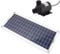 Panel solar de polisilicio de 30 W, kit de bomba de agua de fuente alta para estanques con energía solar, jardines hidropónicos, módulo fotovoltaico de eficiencia, generación de energía