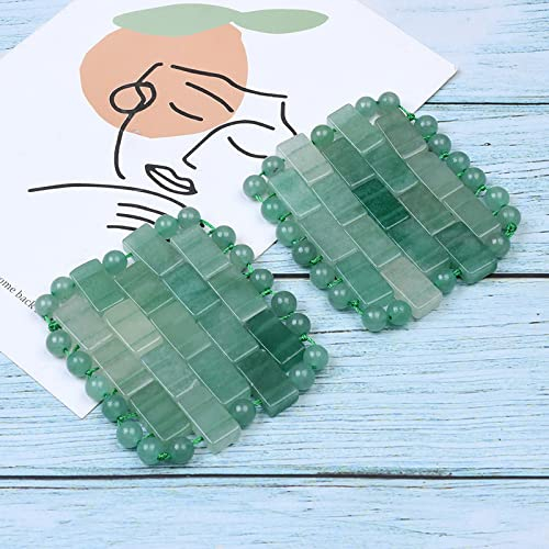 100% Natürliche Echte Jade-Schlafmaske Jade-Mini-Augenmaske Kalt-Heiß-Kompressen-Augenmaske,Grün