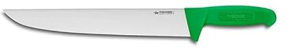 Fischer Bargoin Profinox Boucher 30 cm manche surmoulé vert - sur carte - la pièce 5010-30