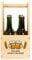 Geschenke 24 | Holz-Bierträger für 4 Flaschen (Wunschtext) | personalisiert mit Wunschtext oder Wunschname | Geschenkidee zum Vatertag | Bierkiste mit Spruch | individuelles Männergeschenk
