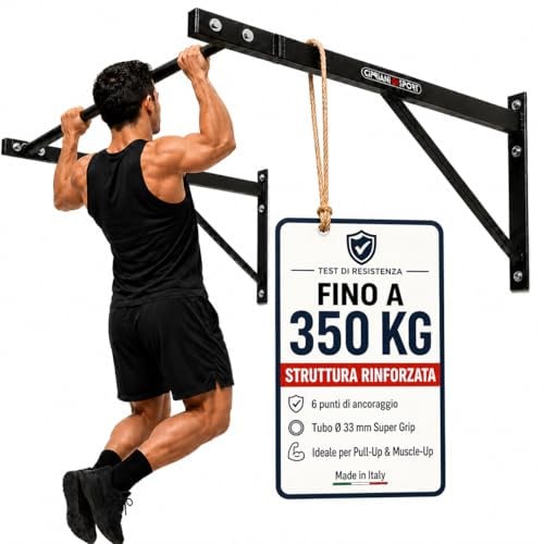 Cipriani sport™ Wall Bars Home Gym barra de dominadas de pared profesional Kit de fijación incluyendo Calistenics Indoor Home Workout