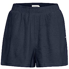 OXMO OXFRINKA Shorts Damen Sweatshorts Kurze Hose aus Frottee Baumwolle mit elastischem Bund Regular-Fit, Größe:S, Farbe:Total Eclipse (194010)
