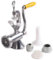 Fuworance Meat Mincer Grinder Sausage Maker Manual Hand Operated Mincer Sausage Stuffer Aluminium Table Clamp Meat Grinder Sausage Filler Filling Machine for Beef Chicken Nuts