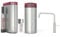 Quooker mit Reservoire COMBI und CUBE kochend Wasserhahn (Fusion Square, Voll-Edelstahl)