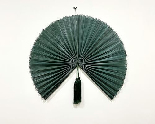 Crafts Store Vietnam Bamboo Wall Fan, 20x40 Inches, Modern, Natural/Eco, Eco-Friendly Bamboo Construction, Year-Round Decorative Versatility, and Natural Cooling
