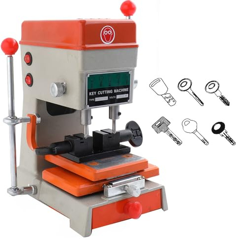 CDZHLTG Copiadora de Llaves Profesional, Fresa Vertical Máquina Cortadora, Duplicador de Mano 100 W, Herramientas de Cerrajería