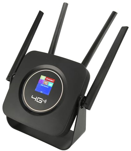 Mobiler WLAN-Hotspot, 4G LTE Long Range 2,4G 300 Mbit/s 100-240 V Professioneller Mobiler Hotspot-Router mit Hoher Empfindlichkeit für das Büro (EU-Stecker)