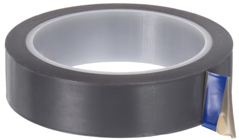 QUARKZMAN Stoff PTFE-Bandrolle, 1 x 108ft Hochtemperatur-PTFE-Klebeband 0,08 mm Dicke für Vakuumversiegelungsmaschinen Handversiegler, Grau