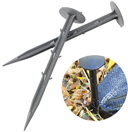 FUNOMOCYA 50 Pezzi Chiodi da Giardinaggio Picchetti per Picchetti Telo da Campeggio Impermeabile Picchetti di Sabbia Picchetti da Campeggio Pali di Sostegno delle Piante Pianta Plastica