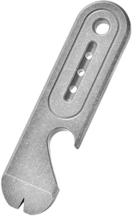 Pry Bar EDC, Porte-clés Barre Levier en Titane TC4 avec Ouvre-bouteille/Fonction de Coupe Rapide pour le Camping en Plein Air