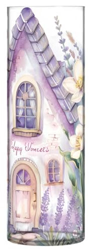 Graziosa casa con tulipani rosa, vaso creativo in plastica per composizioni floreali, per casa, ufficio, decorazione per matrimoni