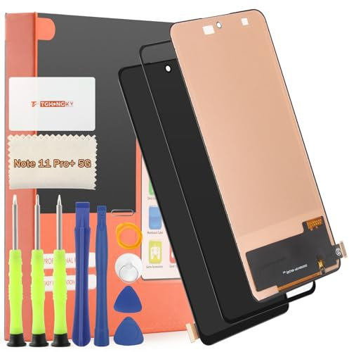 TGHongKy Pantalla para Xiaomi Redmi Note 11 Pro+ 5G Pantalla Reemplazo para Note 11 Pro Plus 5G Táctil LCD Reemplazo Pantalla Táctil Digitalizador Asamblea de Reemplazo con Herramientas - [Negro]