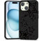 BEIMEITU Black Matte Case for iPhone 15,Star Pattern Case Cover Soft Shockproof Protective Slim Bumper Cover Boys Girls Phone Case for iPhone 15-Star